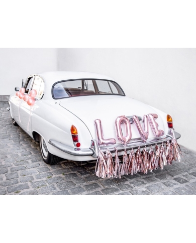 Autoschmuck-Set 'Love' - rosé gold  - The-weddingshop.ch