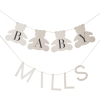 Girlande Baby Shower personalisierbar