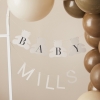 Girlande Baby Shower personalisierbar