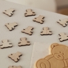 Confettis en bois 'Teddy Bear'