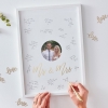 Livre d'or cadre en bois 'Mr & Mrs - The-Weddingshop