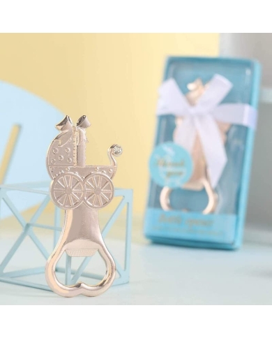 Flaschenöffner 'Kinderwagen' - Blau