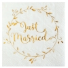 Servietten 'Just Married' - gold