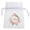 6 Sachet organza 'Just Married' - The-Weddingshop.ch